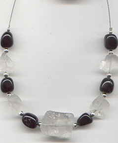 Agate Quartz Necklace, click for larger picture