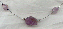 Amethyst Natural Necklace, click for larger picture