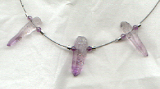 Amethyst Point Necklace, click for larger picture